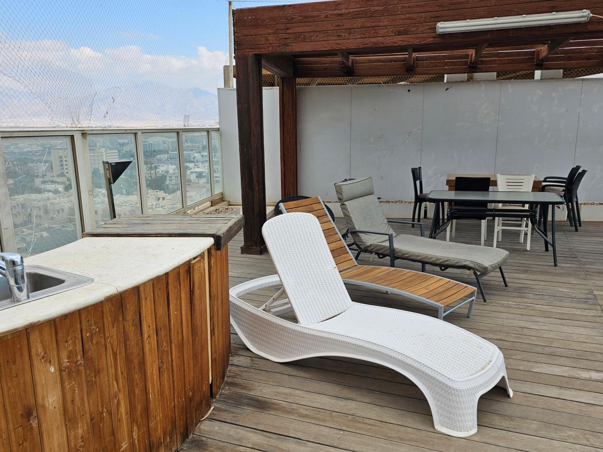 Exclusive Amdar -Residence Luxury Penthause With Privat Roof Pool Near The Sea -Best Sea View Eilat Eksteriør billede