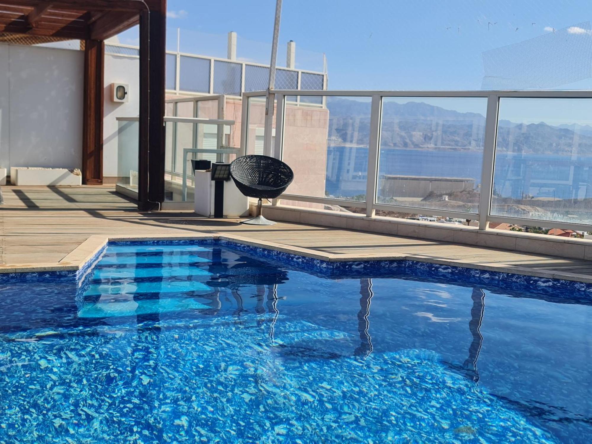 Exclusive Amdar -Residence Luxury Penthause With Privat Roof Pool Near The Sea -Best Sea View Eilat Eksteriør billede